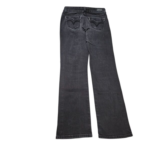 Levis 529 Curvy Straight Jeans Womens Size 14 Mid Rise Black Denim Pants - Picture 3 of 6